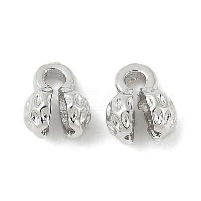 Flower Brass Bead Tips KK-M326-10P-1