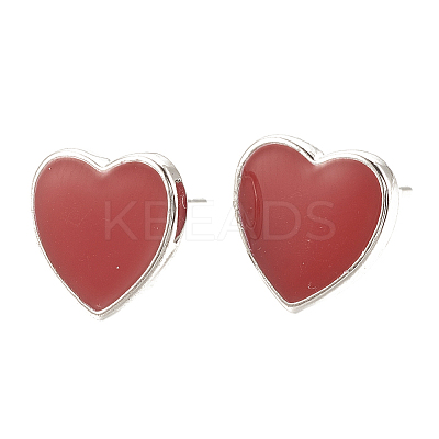 Brass Stud Earring Findings KK-S345-265B-1
