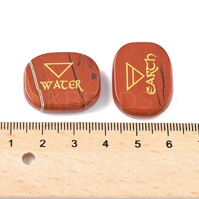 4Pcs 4 Styles Natural Red Jasper Display Decorations G-F786-02D-03-1