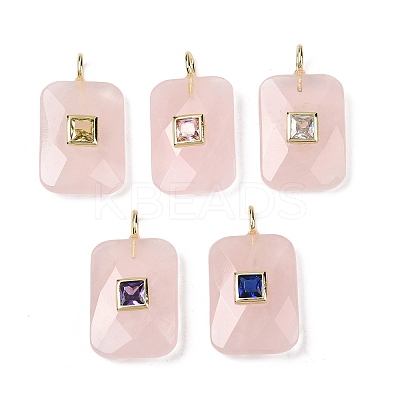 Natural Rose Quartz Pendants G-I391-03G-11-1