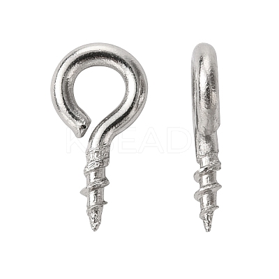 Tarnish Resistant 304 Stainless Steel Screw Eye Pin Peg Bails X-STAS-Q224-03A-1