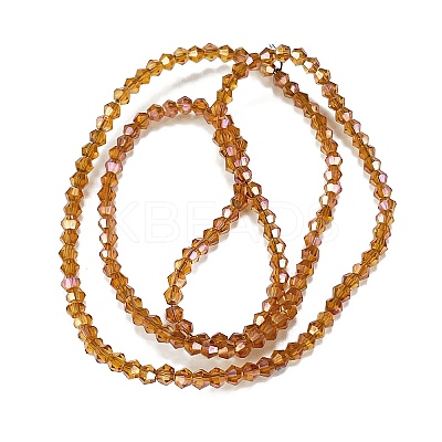 Transparent Electroplate Glass Beads Strands EGLA-A039-T2mm-UA09-1