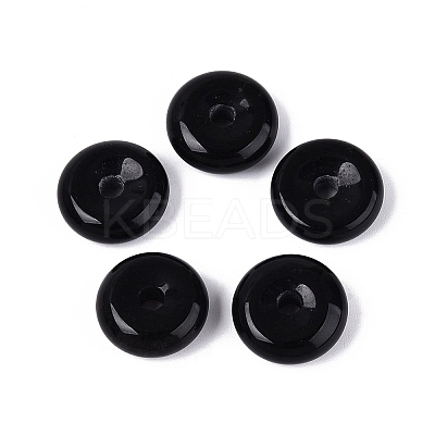 Natural Black Onyx Charms G-Q601-30A-01-1