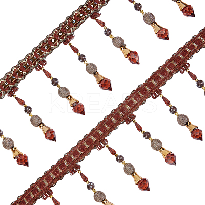 4M Polyester Fringe Lace Ribbon DIY-OC0013-57B-1