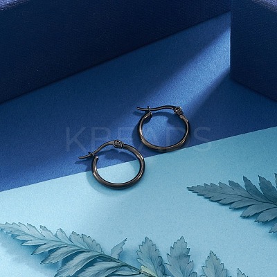 304 Stainless Steel Hoop Earrings LS-EJEW-F105-11B-1