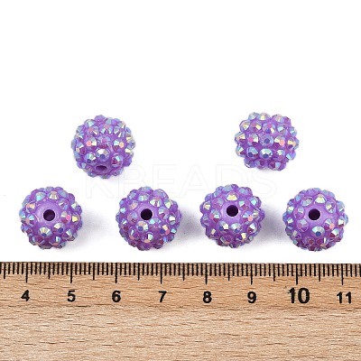 AB-Color Resin Rhinestone Beads RESI-S315-12x14-10-1