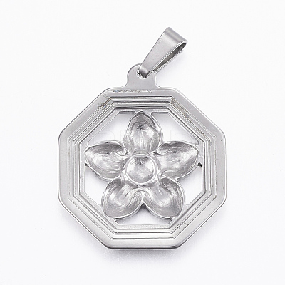 Non-Tarnish 304 Stainless Steel Pendants STAS-K162-116P-1