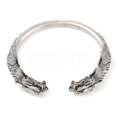 Tibetan Style Alloy Cuff Bangles BJEW-P337-03AS-1