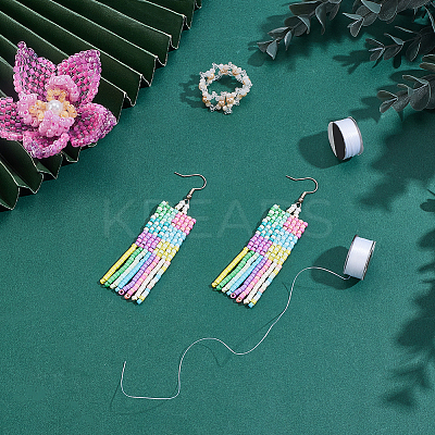 2 Rolls Nylon Beading Threads NWIR-PH0002-38B-1