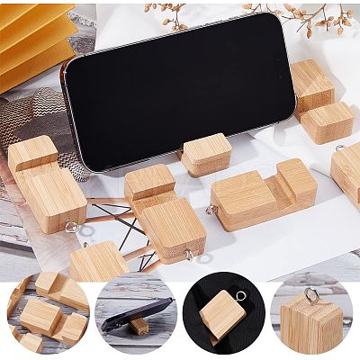 Wood Mobile Phone Holders AJEW-WH0312-70-1