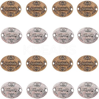 Tibetan Style Alloy Links TIBE-NB0001-03-1