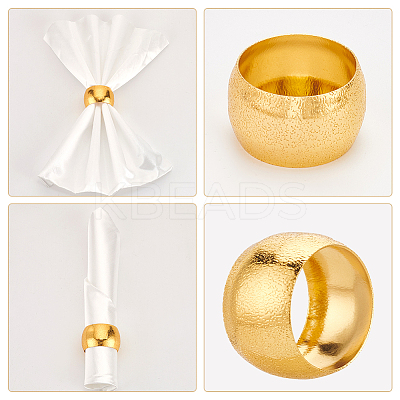 12Pcs 2 Colors Iron Napkin Rings AJEW-PH0011-37-1