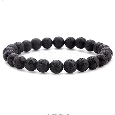 Natural Lava Stone Bracelet with Essential Oil Diffuser ST9563471-1