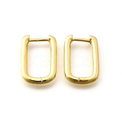 Brass Huggie Hoop Earrings LS-EJEW-F245-04G-A-1