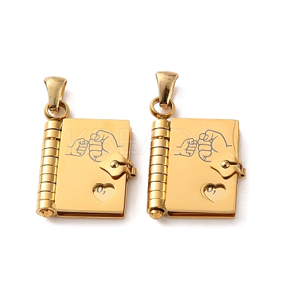 304 Stainless Steel Pendants SA-CBA694E-01G-01-1