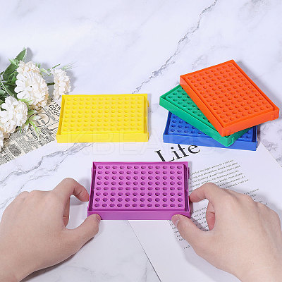 5Pcs 5 Colors Plastic Freezer Storage Boxes 2ml Centrifuge Tube Rack CON-CA0001-025-1