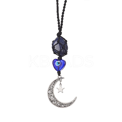 Gemstone Pouch Pendant Decorations HJEW-JM01320-1