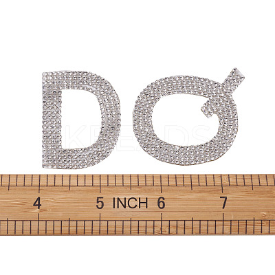 Glitter Hotfix Rhinestone Iron on Patches DIY-CD0001-10D-1
