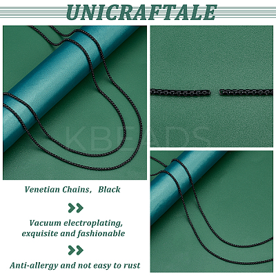 4.9~5m Spray Painted Stainless Steel Box Chains CHS-UN0001-15-1