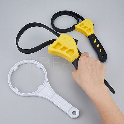 1Pc Plastic Filter Bottle Wrench & 2Pcs Adjustable Wrench TOOL-FH0001-67-1