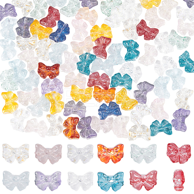 100Pcs Transparent Glass Beads GLAA-SC0002-23-1