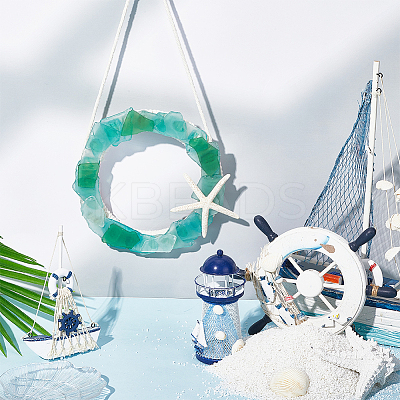 Christmas Wreath Glass Ornaments HJEW-WH20003-23-1
