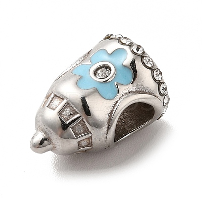 304 Stainless Steel Enamel European Beads STAS-G308-24P-1