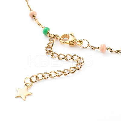Stainless Steel Satellite Chain Necklaces NJEW-JN03408-1