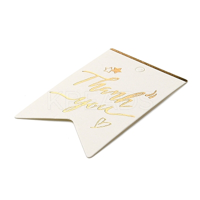 100Pcs Hot Stamping Thank You Paper Gift Tags CDIS-A007-01A-1