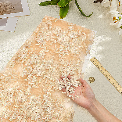 Polyester Embroidery Fabric DIY-WH0740-46B-1