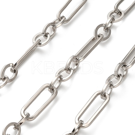304 Stainless Steel Paperclip & Rolo Chains CHS-A016-46P-A-1