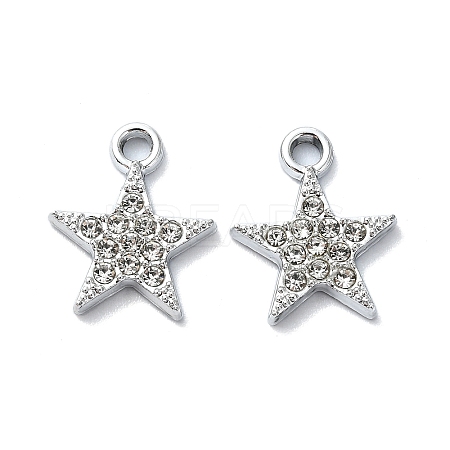 Alloy Rhinestone Pendants RB-P037-01P-03-1