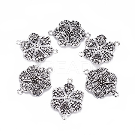 Tibetan Style Links connectors LS-TIBEP-LF9353YKG-AS-FF-1