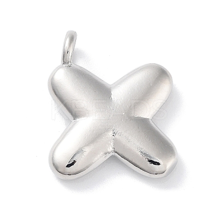 Rack Plating Brass Balloon Letter Pendants LS-KK-C050-01P-X-1