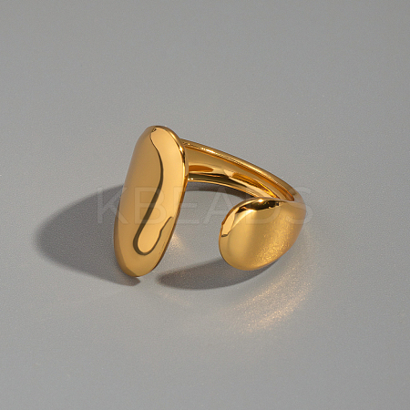 304 Stainless Steel Cuff Open Rings for Women YO3439-1