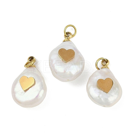 Natural Keshi Pearl Pendants STAS-Z136-01G-04-1
