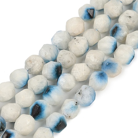 Natural Blue Ice Glacierite Stone Beads Strands G-B092-A01-02-1