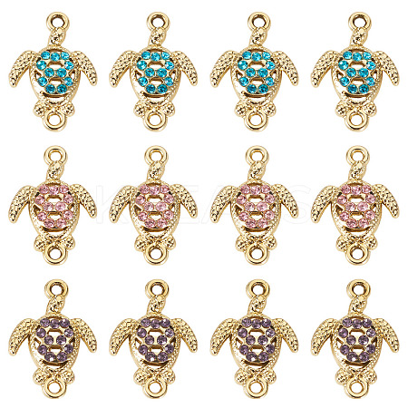 16Pcs Alloy Rhinestone Connector Charms ALRI-TA0001-40-1