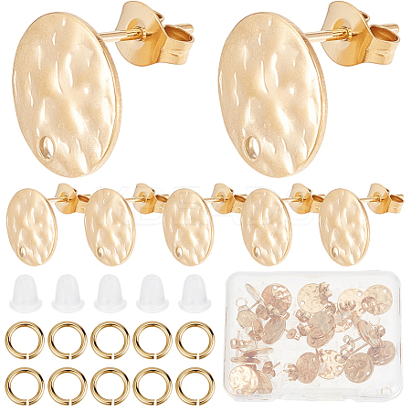 20Pcs 304 Stainless Steel Stud Earring Findings STAS-CN0001-76-1