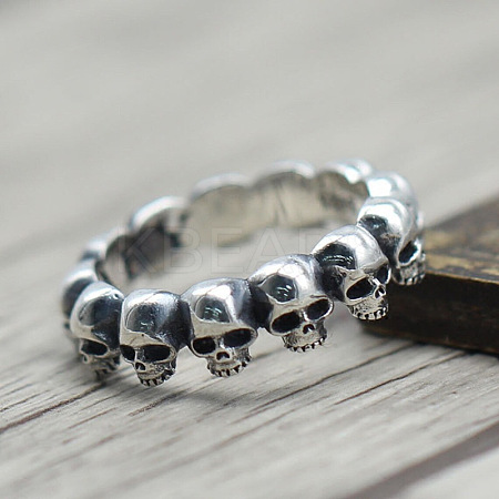Skull Head Alloy Finger Rings FS-WGF71B4-03-1
