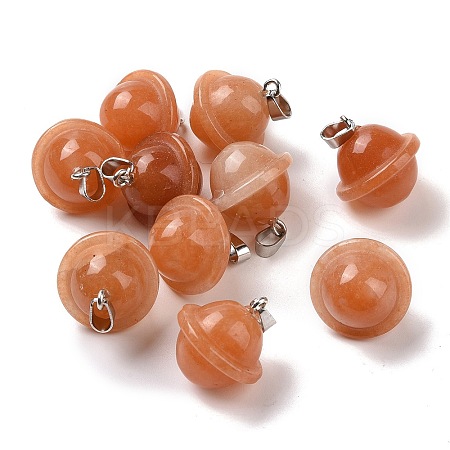 Natural Red Aventurine Pendants G-B041-01P-15-1