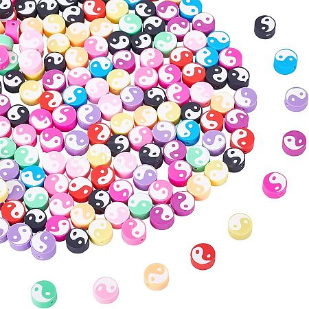 Handmade Polymer Clay Beads Strand CLAY-NB0001-34-1