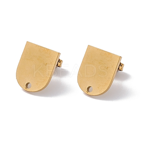 304 Stainless Steel Stud Earring Findings LS-STAS-P310-03G-1