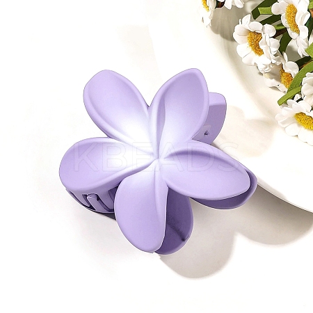 Plastic Flower Claw Hair Clips PW-WG61060-04-1