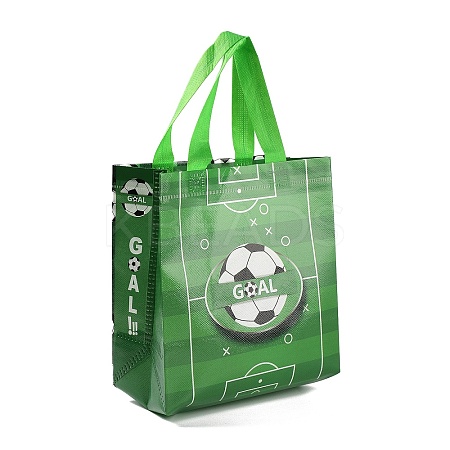 Football Printed Non-Woven Waterproof Tote Bags ABAG-P012-B02-1