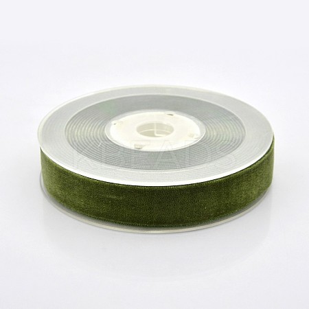 Polyester Velvet Ribbon for Gift Packing and Festival Decoration SRIB-M001-19mm-570-1