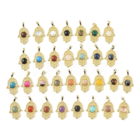 Natural & Synthetic Mixed Stone Pendants G-F786-07G-1