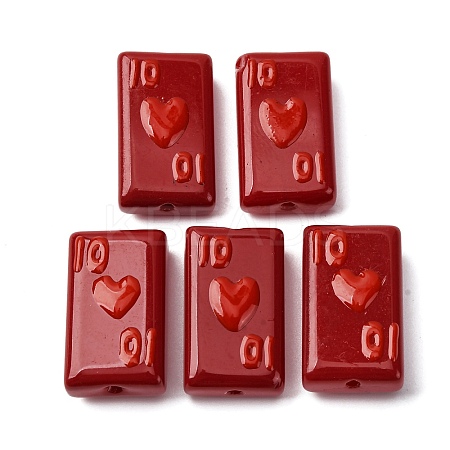 Baking Paint Glass Enamel Beads LAMP-Q045-07E-1