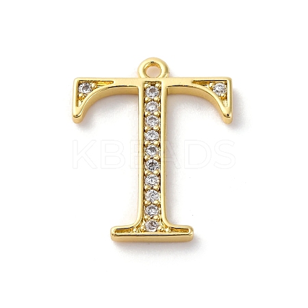 Rack Plating Brass Micro Pave Cubic Zirconia Pendant KK-H449-76G-07-1
