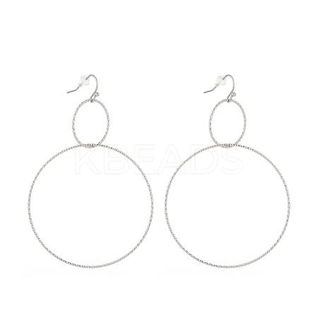 304 Stainless Steel Dangle Earrings EJEW-L237-02P-1